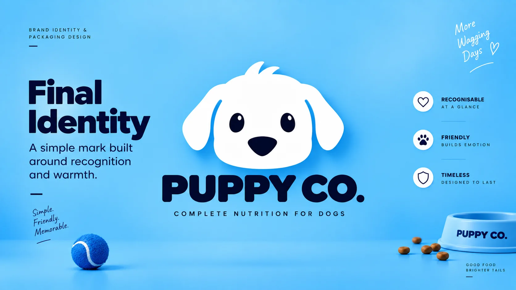 Puppy Co — Packaging Design packaging & visual design mockup 8 by Raghav Chopra